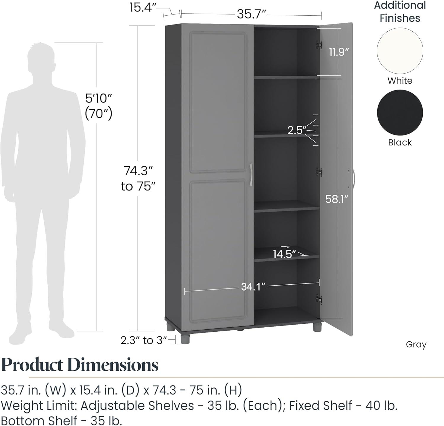 Systembuild Kendall 36" Utility Storage Cabinet