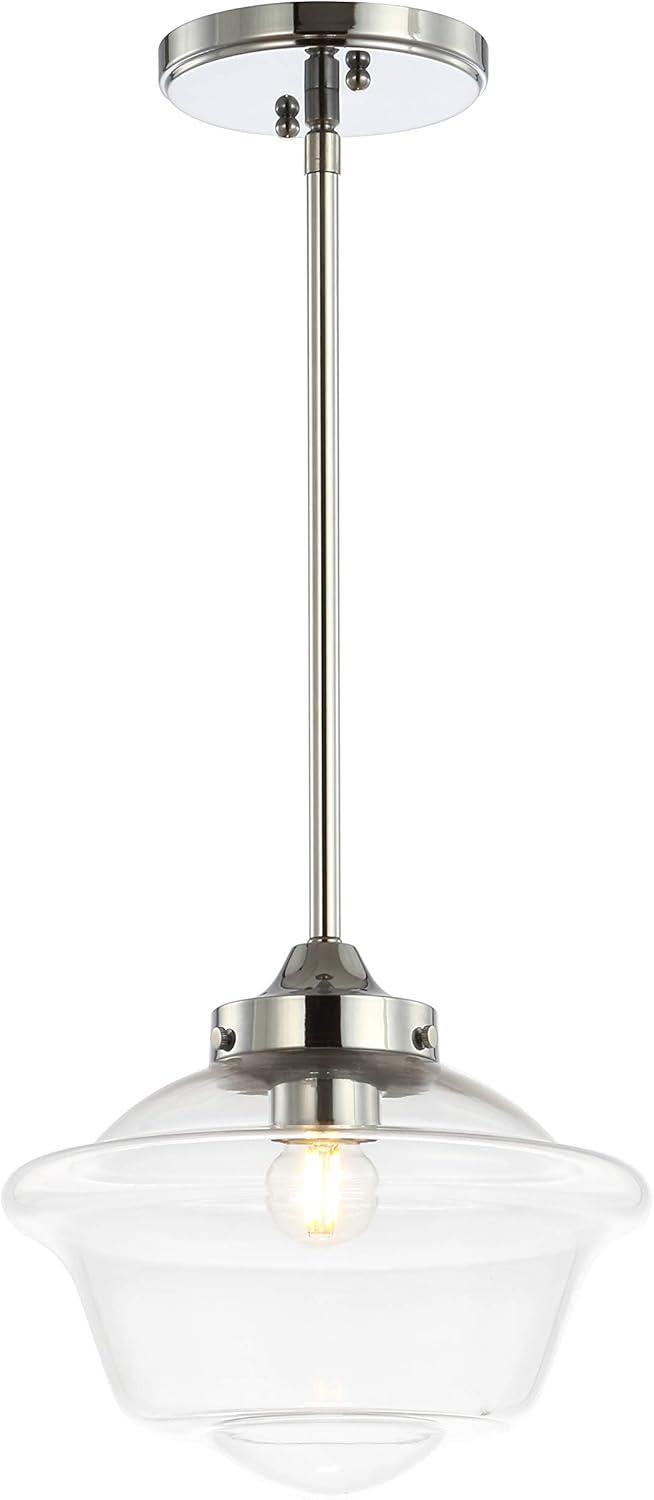 Kurtz Chrome Polished Clear Glass LED Adjustable Pendant