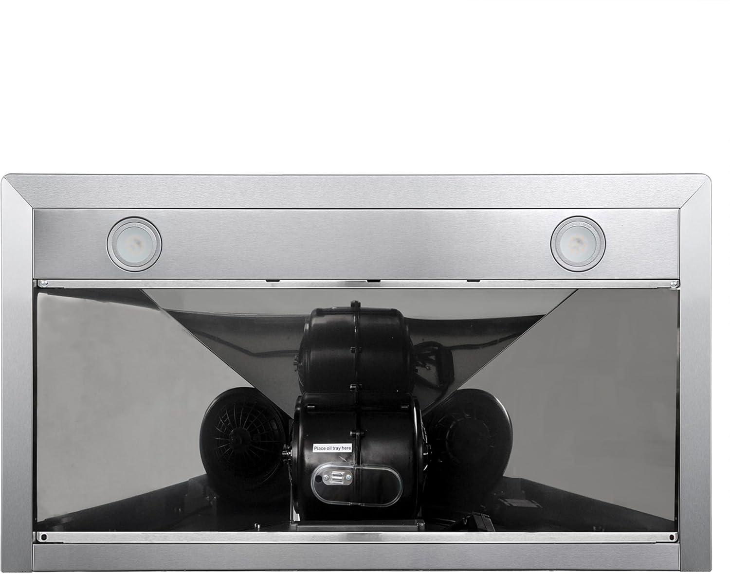 Cosmo 36 in. Ducted Wall Mount Range Hood in Stainless Steel with Touch Controls, LED Lighting and Permanent Filters