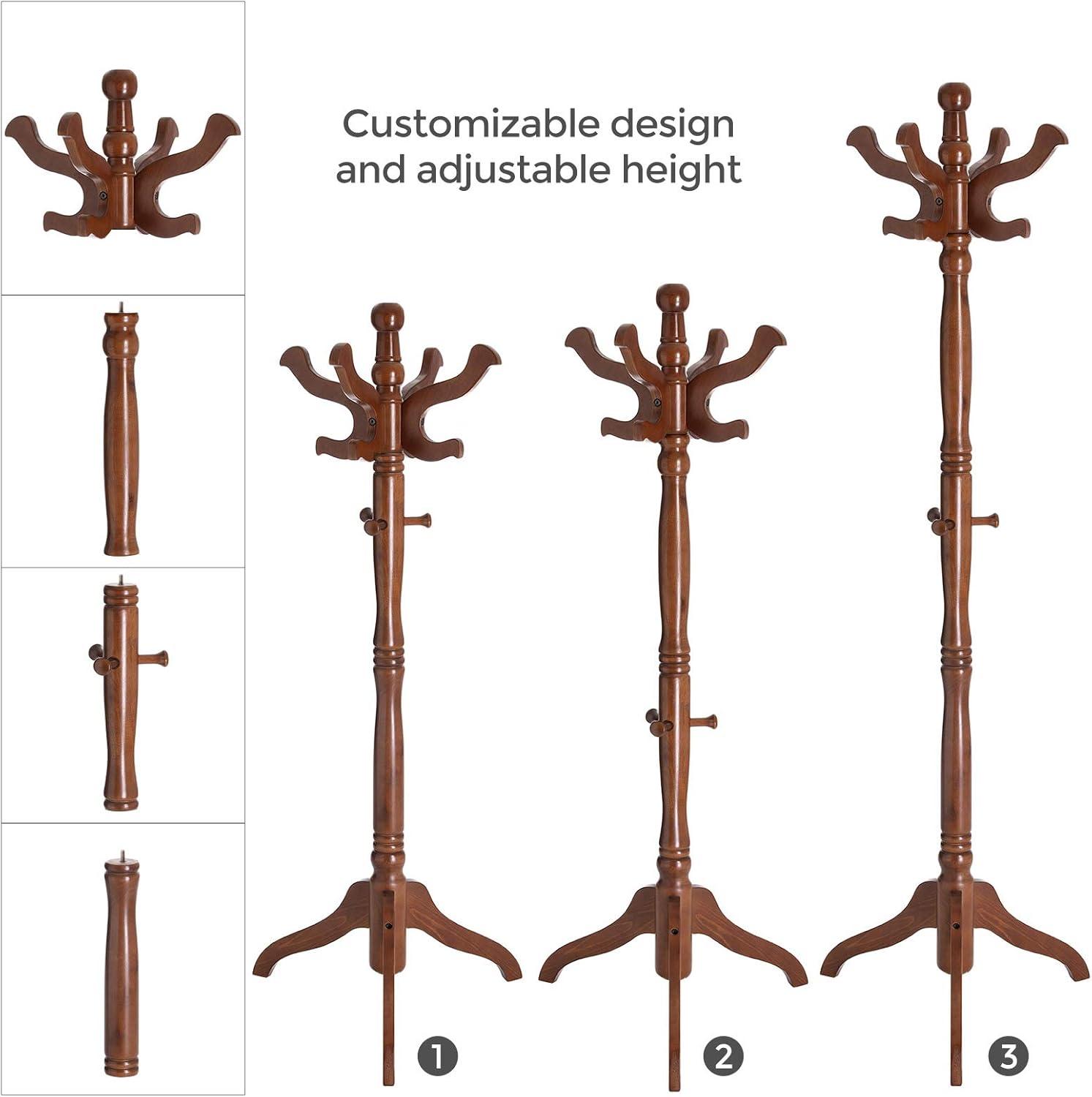 Red Barrel Studio® Coat Rack Free Standing With 11 Hooks