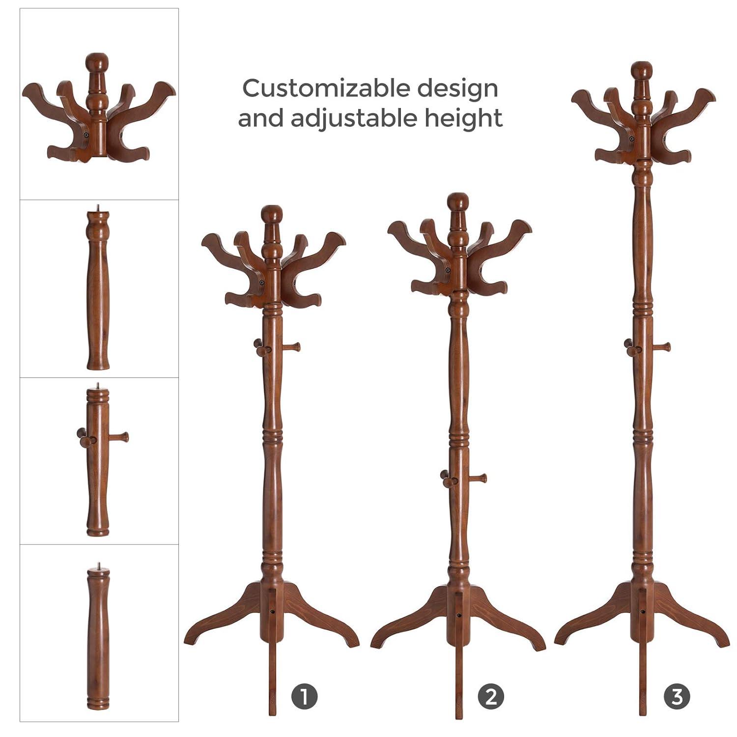 Red Barrel Studio® Coat Rack Free Standing With 11 Hooks
