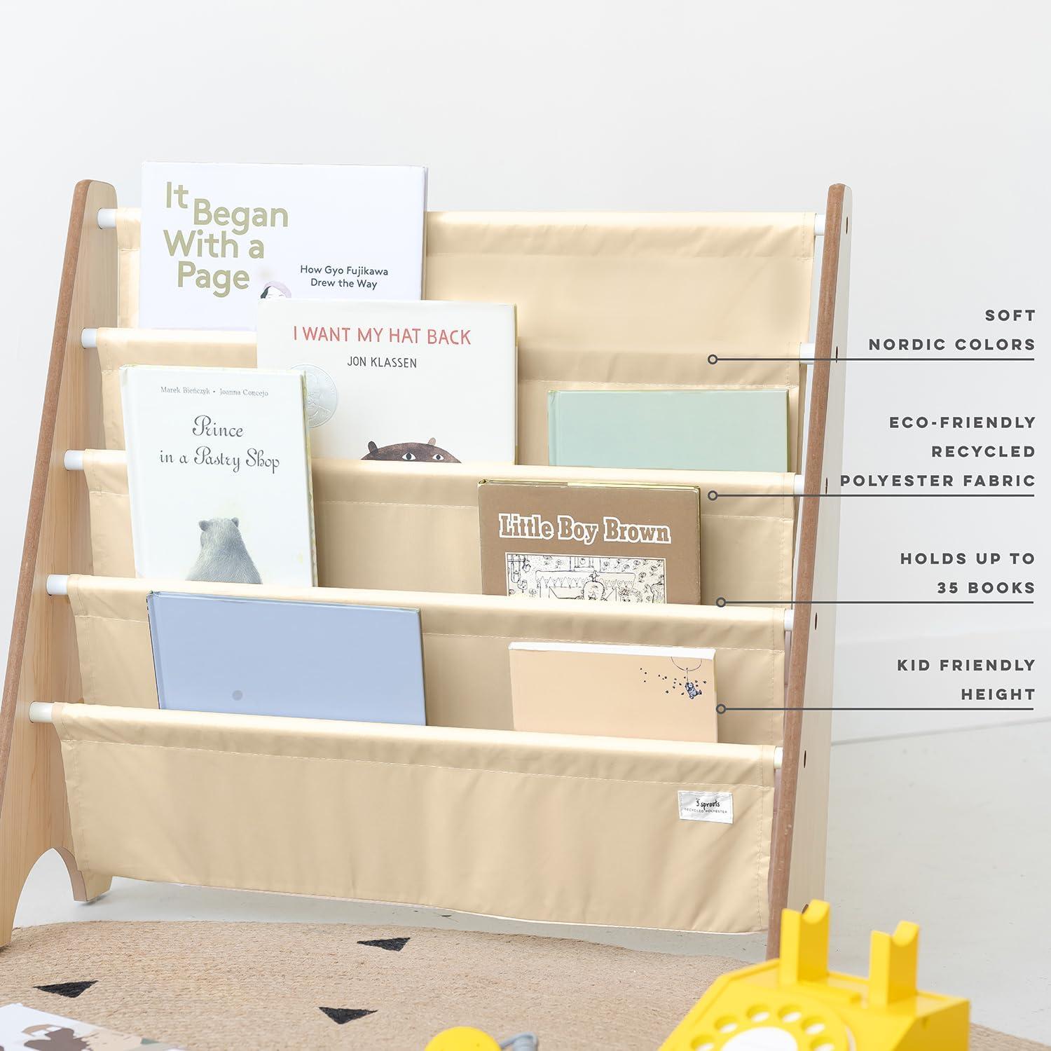 Recycled Book Rack/Solid/Beige