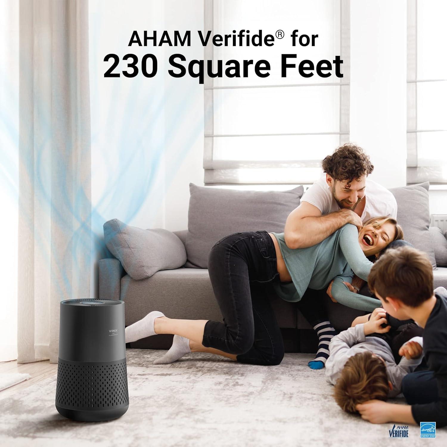 Winix Winix A230 360 Degree All-in-One 4-Stage True HEPA Air Purifier with PlasmaWave Technology