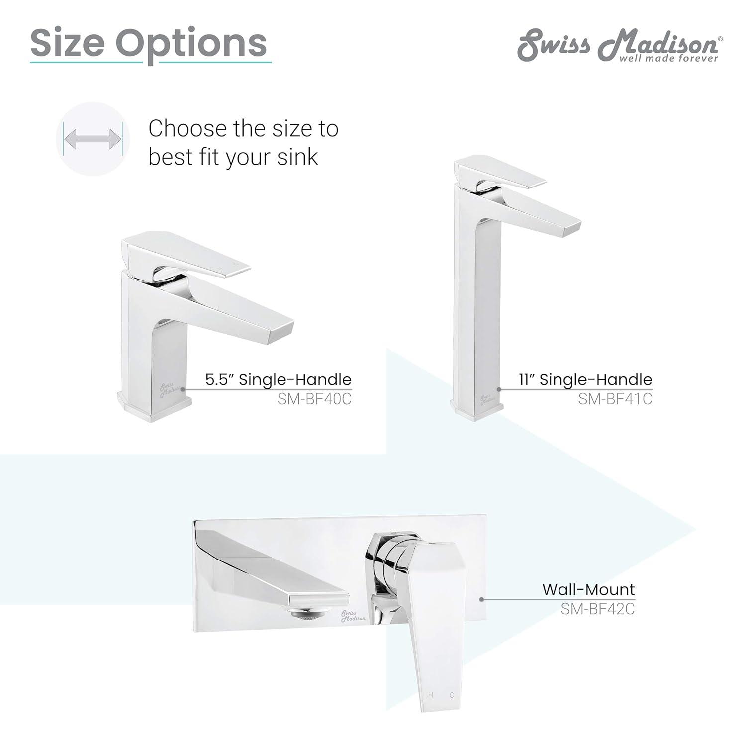 Voltaire Single-Handle, Wall-Mount, Bathroom Faucet