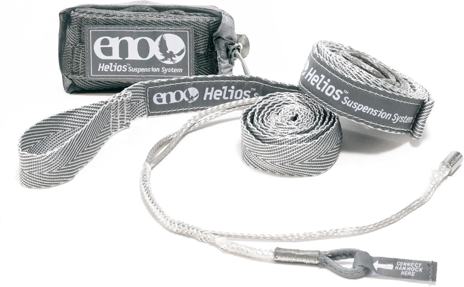 Helios Grey Ultralight Hammock Suspension Straps with Storage Bag