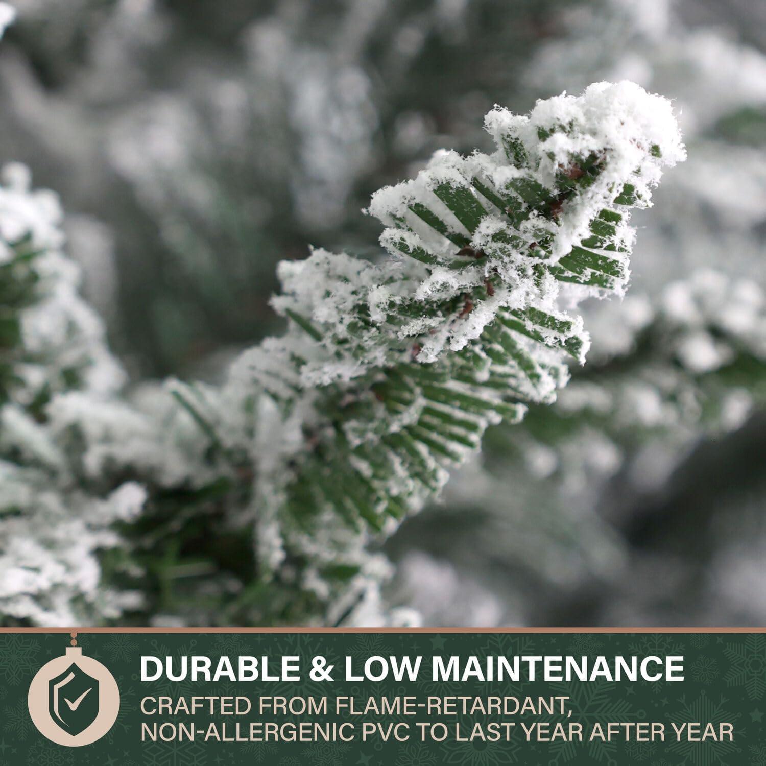 Fraser Hill Farm 108'' in. Lighted Faux Pine Garland