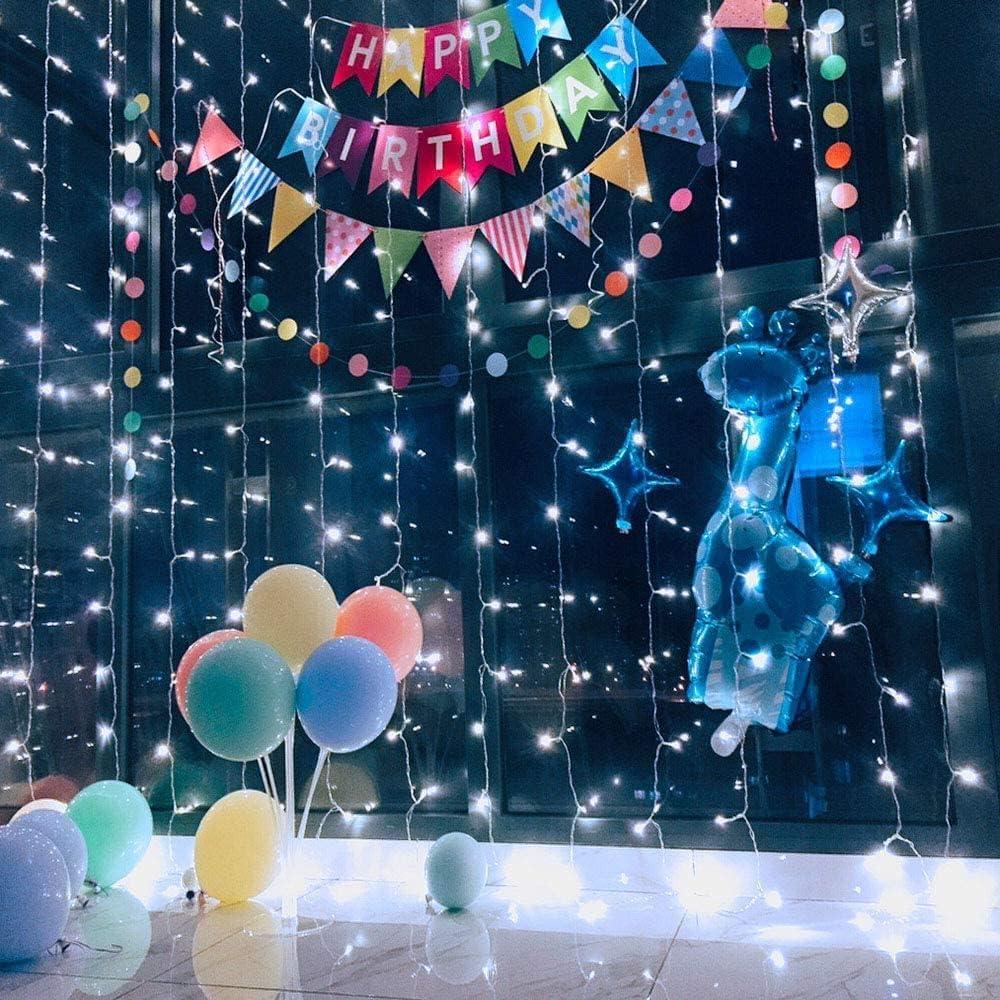 Cool White LED Curtain Fairy Lights for Indoor/Outdoor Use