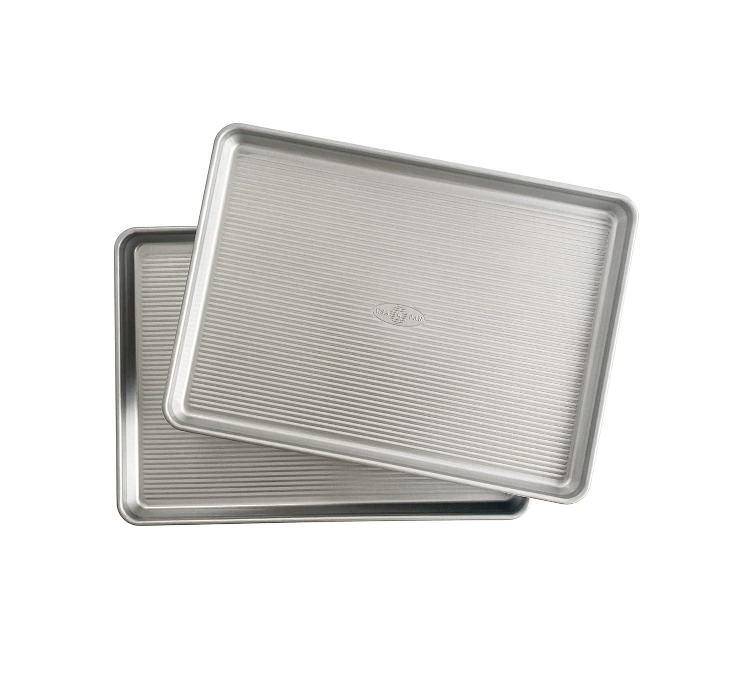 USA Pan Nonstick Quarter Sheet Pan, Set of 2