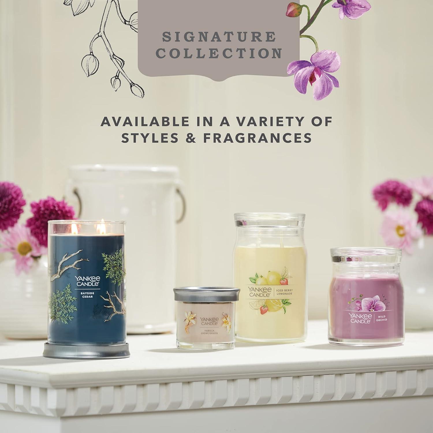 YANKEE CANDLE Signature Vanilla Crème Brulée Scented Candle