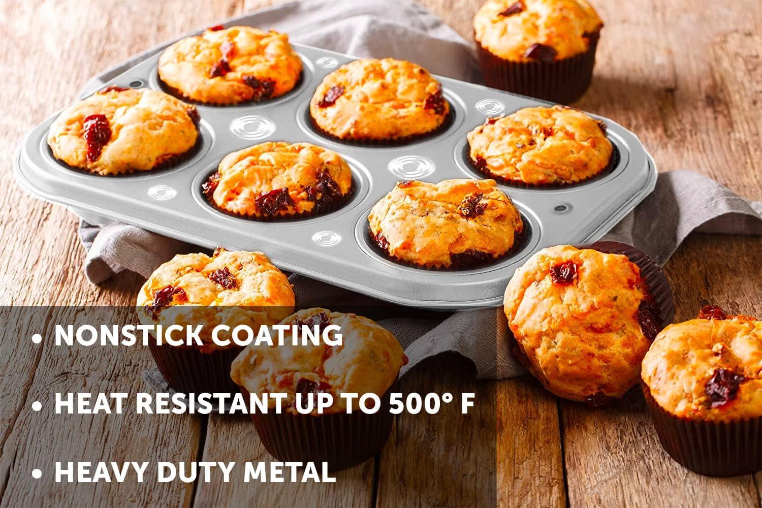 Wilton Set of 2 Recipe Right 6-Cup Muffin Pans