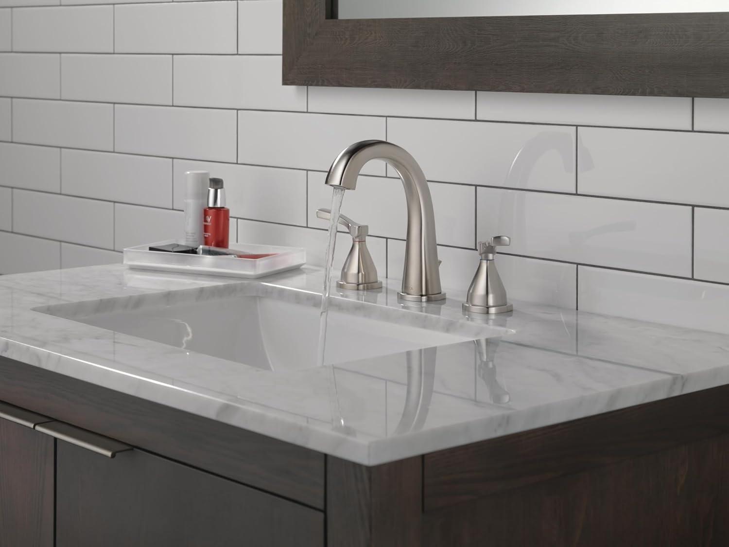 Stryke Widespread Bathroom Faucet with Drain Assembly and DIAMOND™ Seal Technology