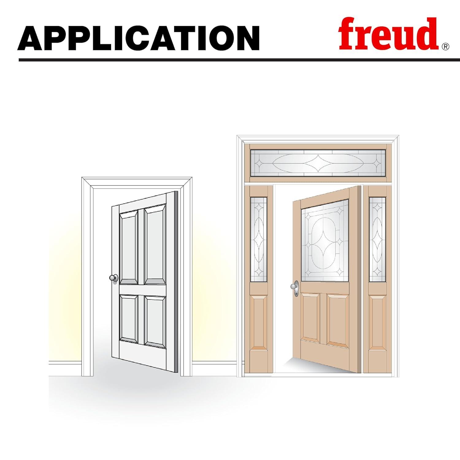 Freud 3-Piece Adjustable Cabinet Door Router Bit Set