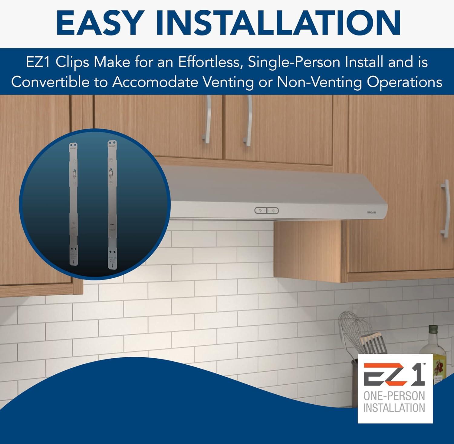 Broan BKDF130SSK 30 inch Stainless Under Cabinet Range Hood