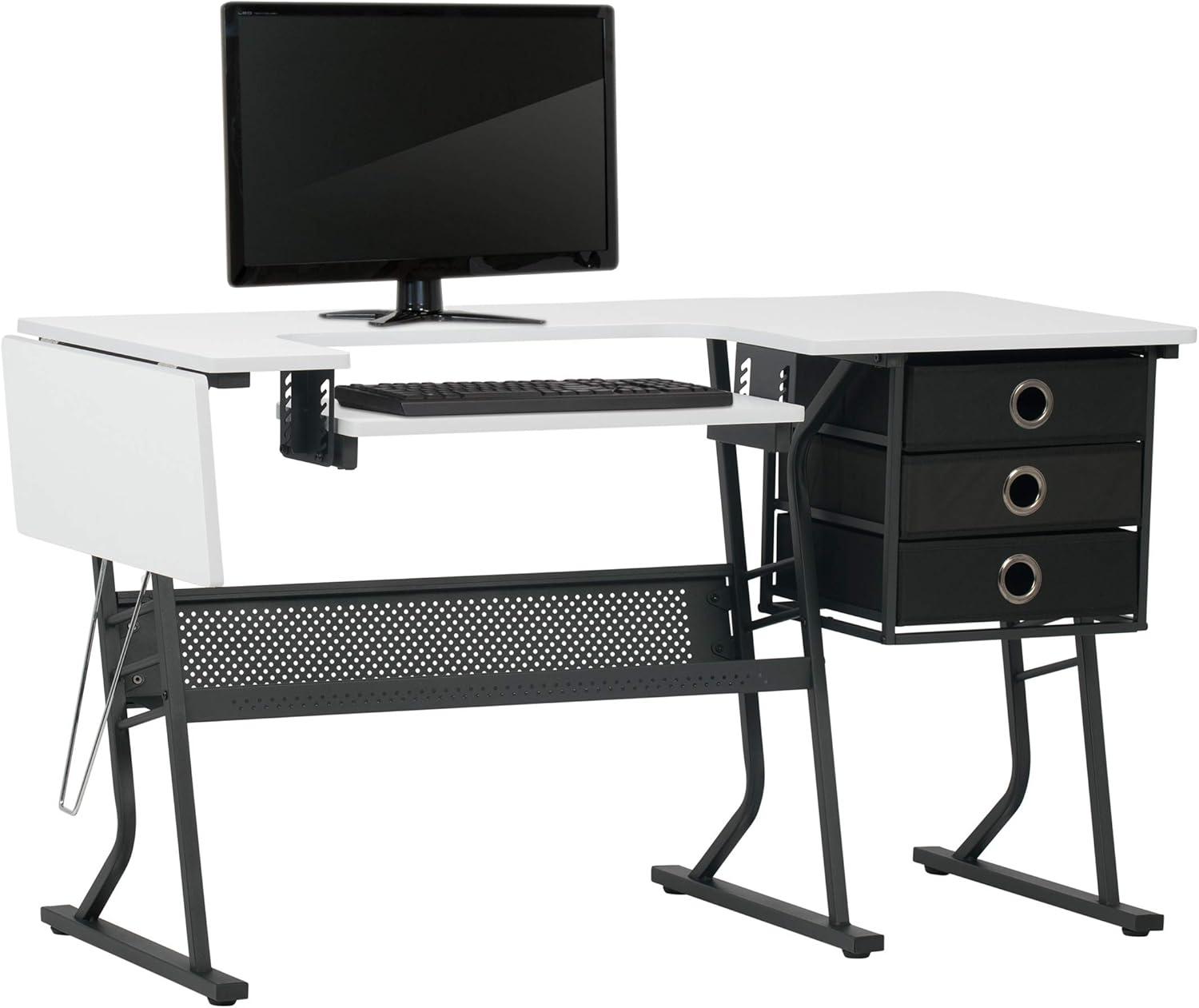 Sew Ready 60.25'' x 23.75'' Sewing Table with Sewing Machine Platform
