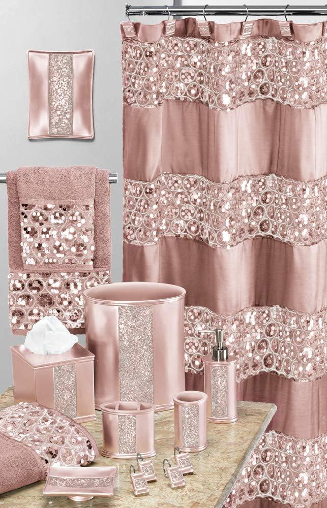 Popular Bath Blush Sinatra Bath Decor Accessories, Premium, Durable, Acrylic Resin, Eco-Friendly Shower Curtain (70" W x 72" L)