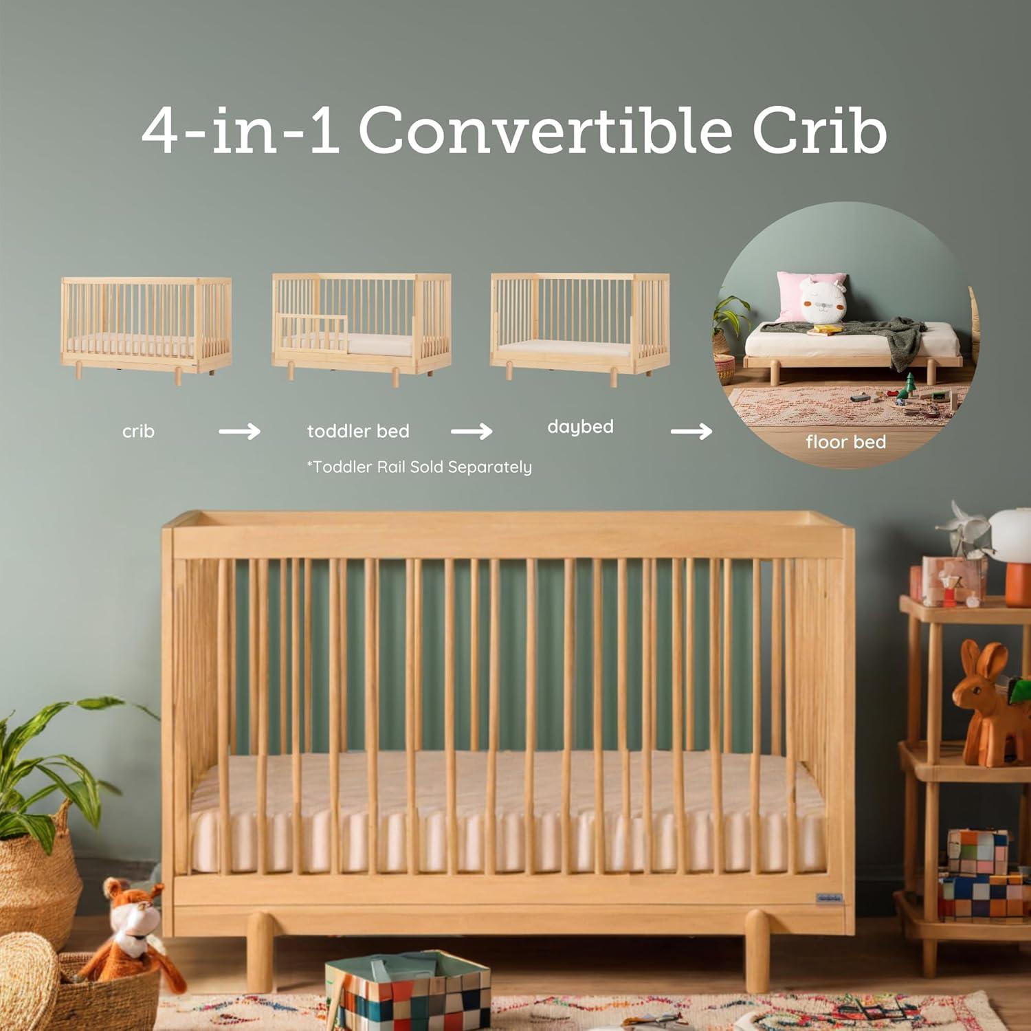 dadada baby Bliss 4-in-1 Convertible Crib to Toddler Bed