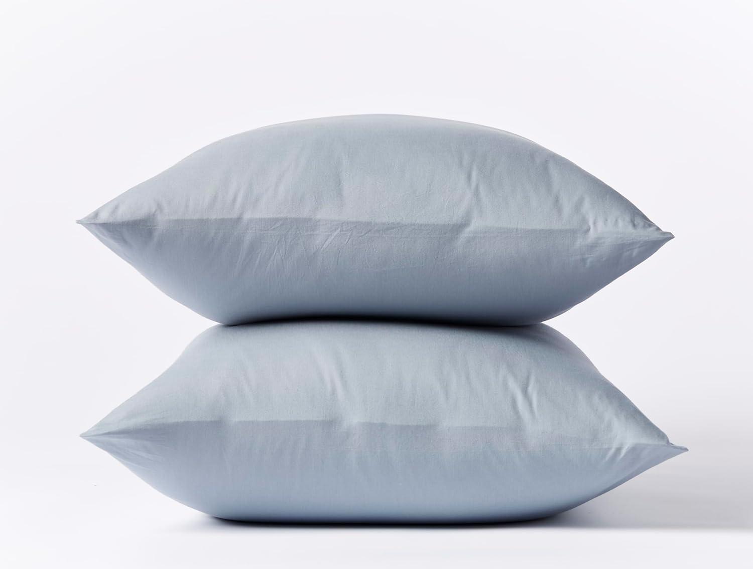 Coyuchi Crinkled Percale Pillowcase - Set of 2 (Set of 2)