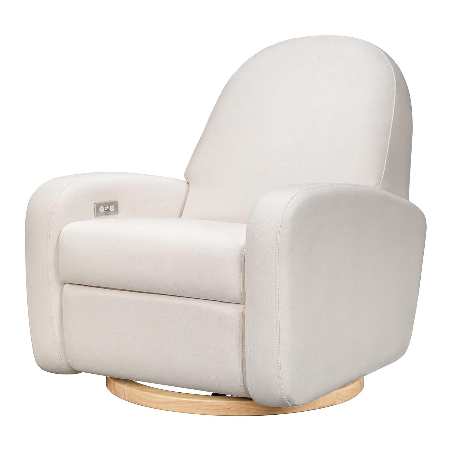 Nami Electronic Recliner and Swivel Glider Recliner in Shearling with USB port