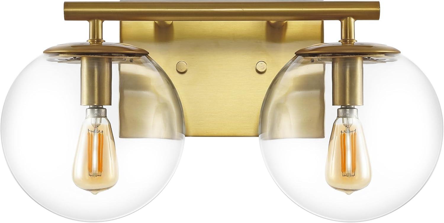 Severa 2 Light 14" Wall Sconce - SCN4125 - Brass - Safavieh