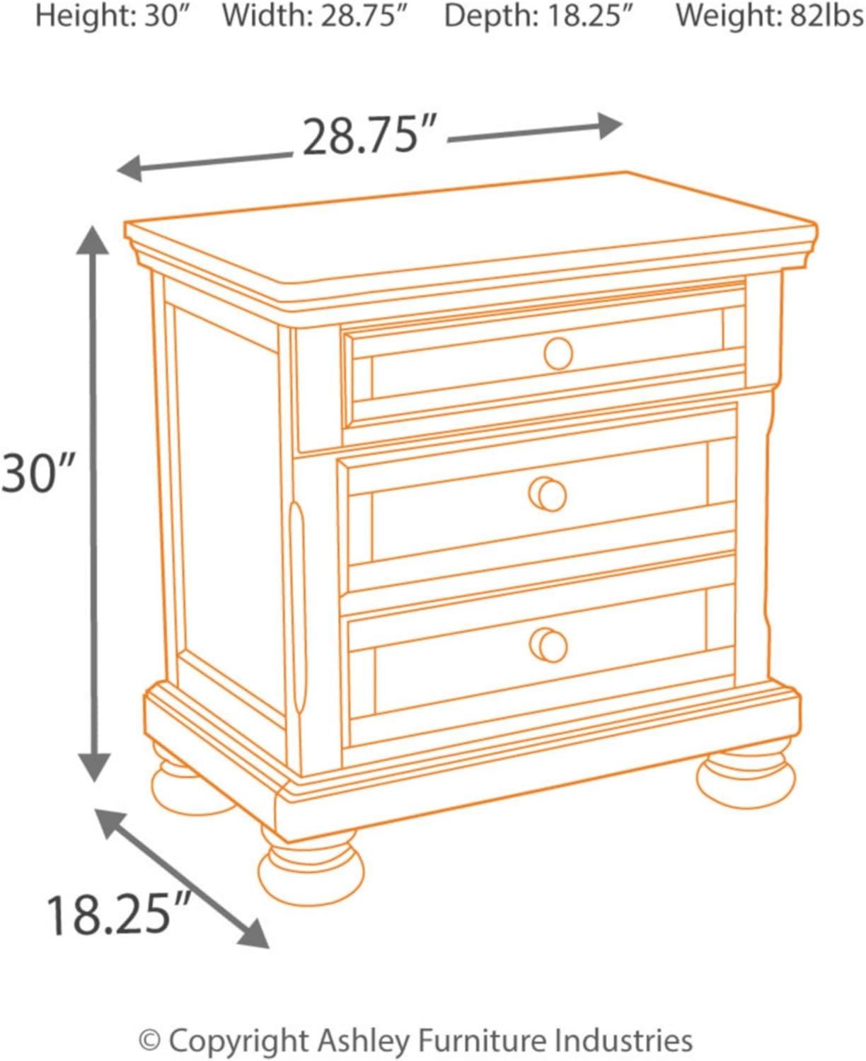 Porter 2 - Drawer Nightstand in Rustic Brown