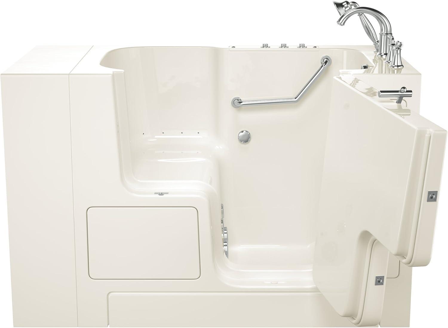 52'' x 32'' Walk-in Fiberglass Bathtub with Faucet