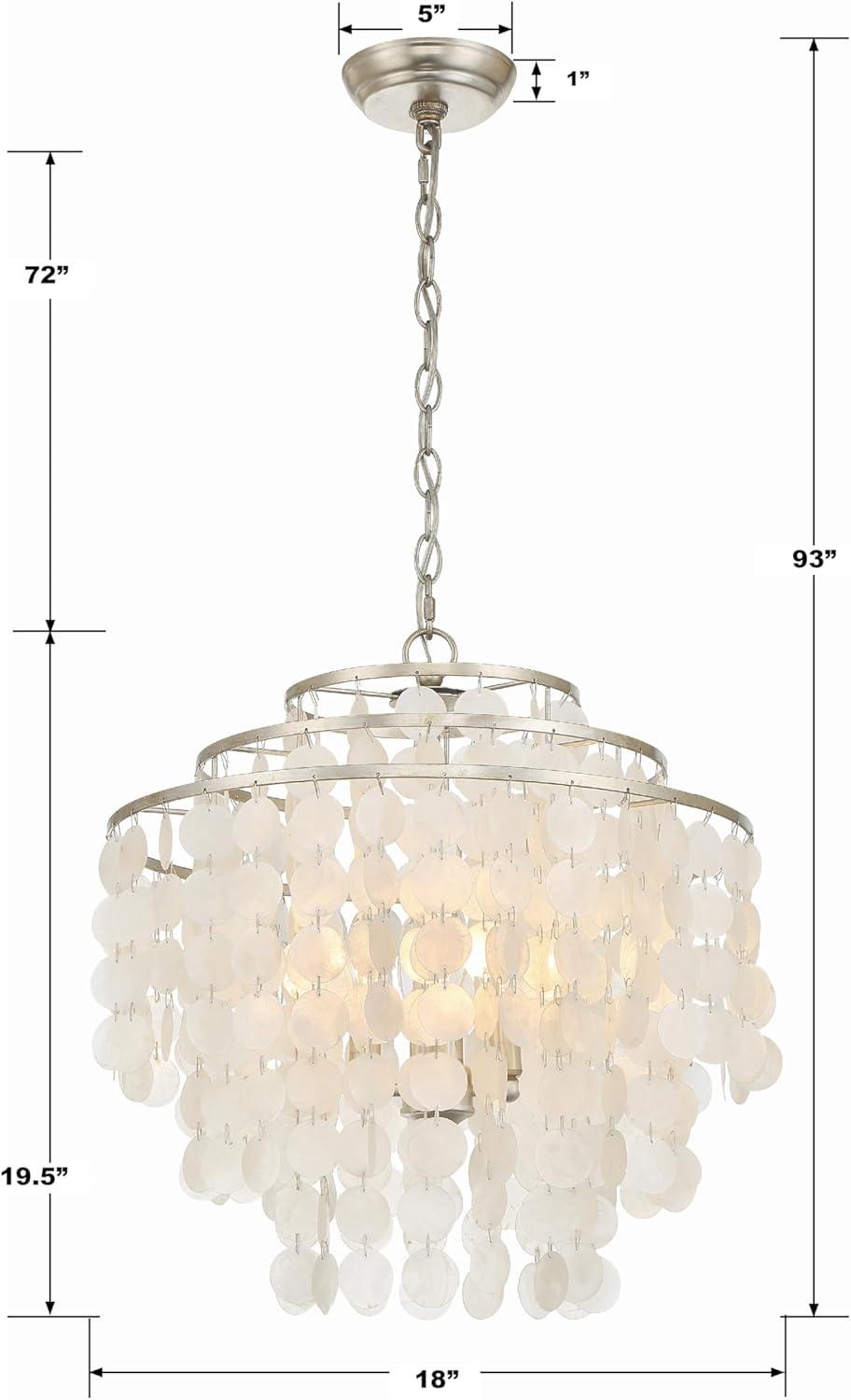 Clariza 4 - Light Dimmable Tiered Chandelier