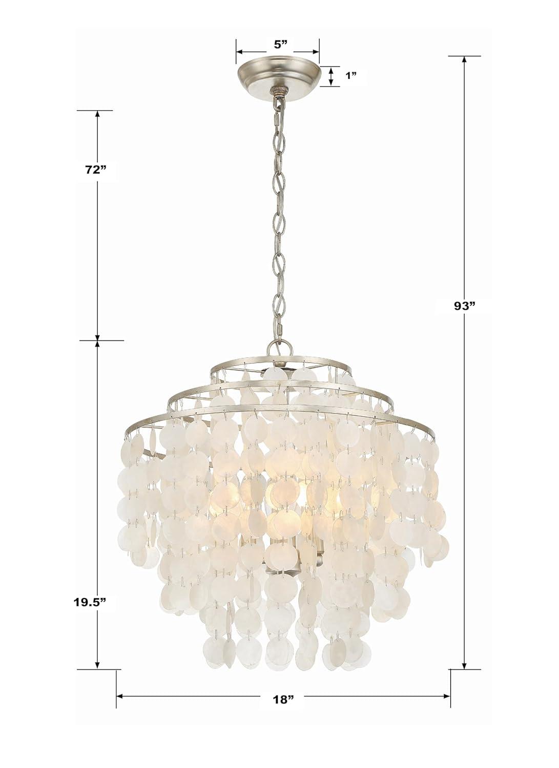 Clariza 4 - Light Dimmable Tiered Chandelier