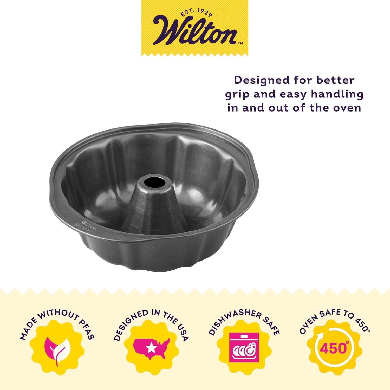 Wilton Premium 9-1/4 in. W X 9-1/4 in. L Bundt Pan Gray 1 pk