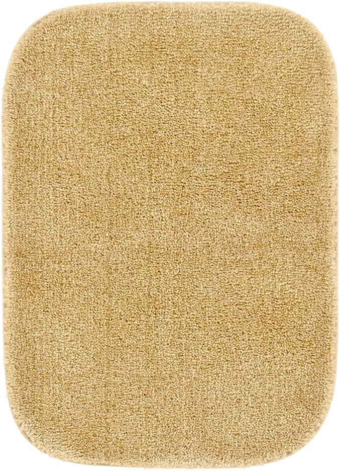 2pc Traditional Nylon Washable Bathroom Rug Set Linen - Garland Rug: Machine Made, Tufted, Latex Backing