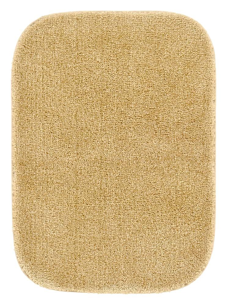 2pc Traditional Nylon Washable Bathroom Rug Set Linen - Garland Rug: Machine Made, Tufted, Latex Backing