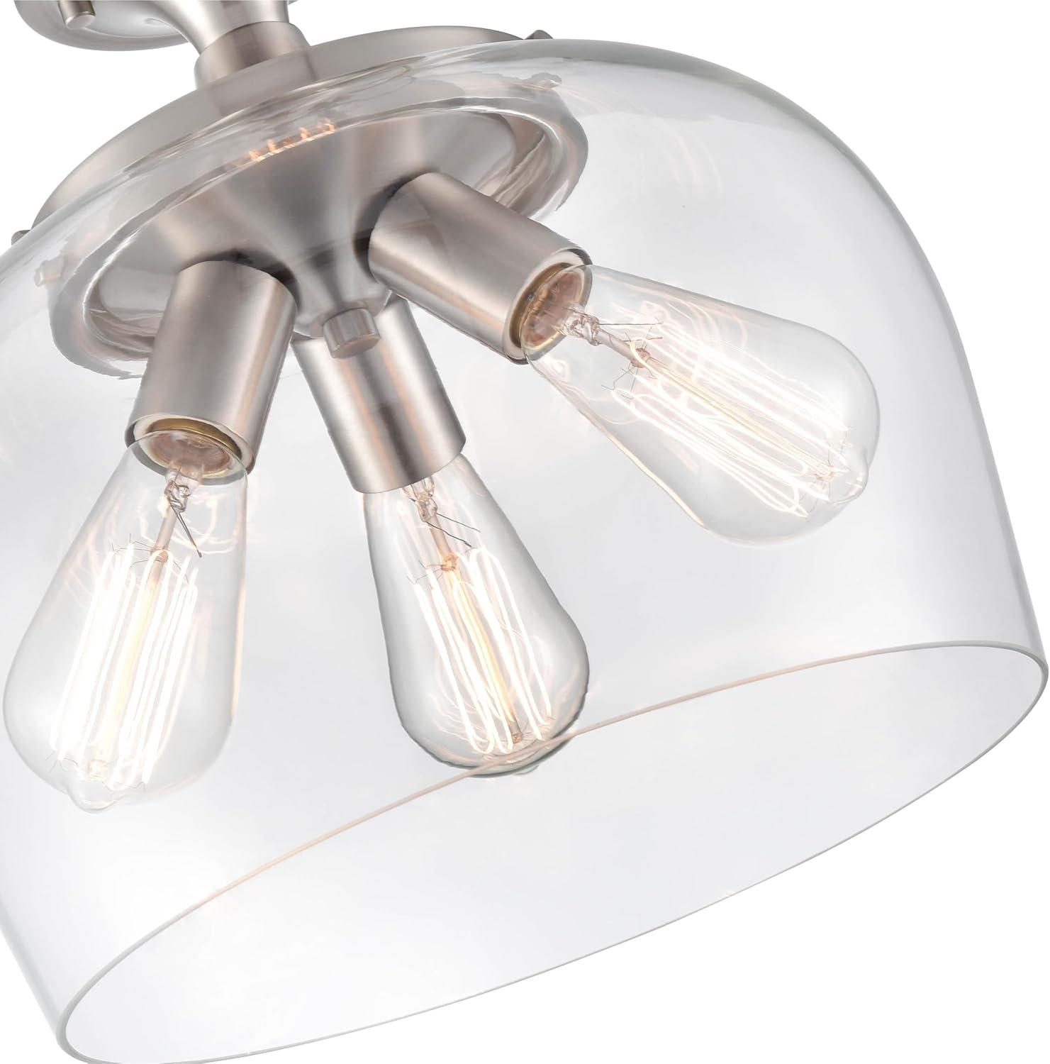 Millennium Lighting Ashford 3 - Light Flush Mount in  Brushed Nickel