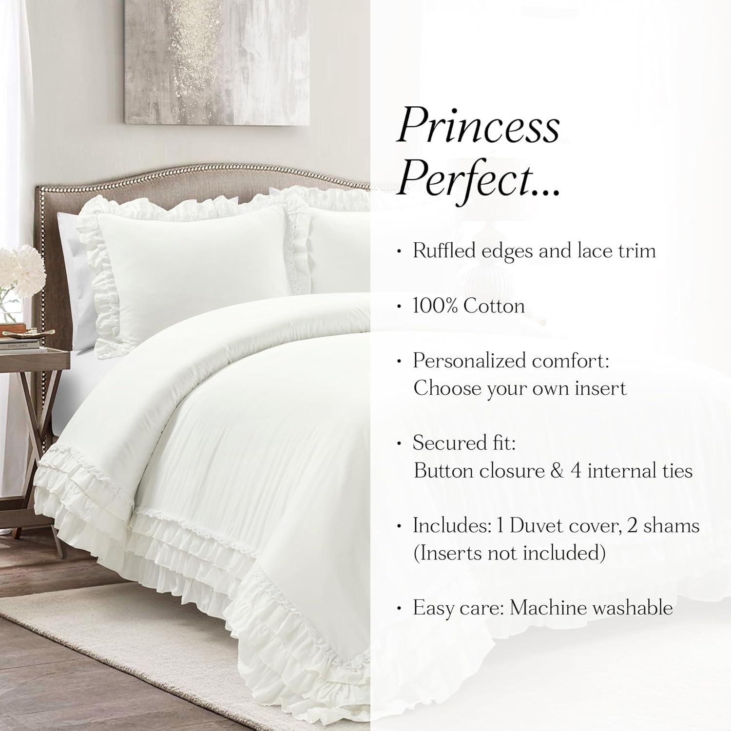 Lush Decor Cotton Duvet Cover Set
