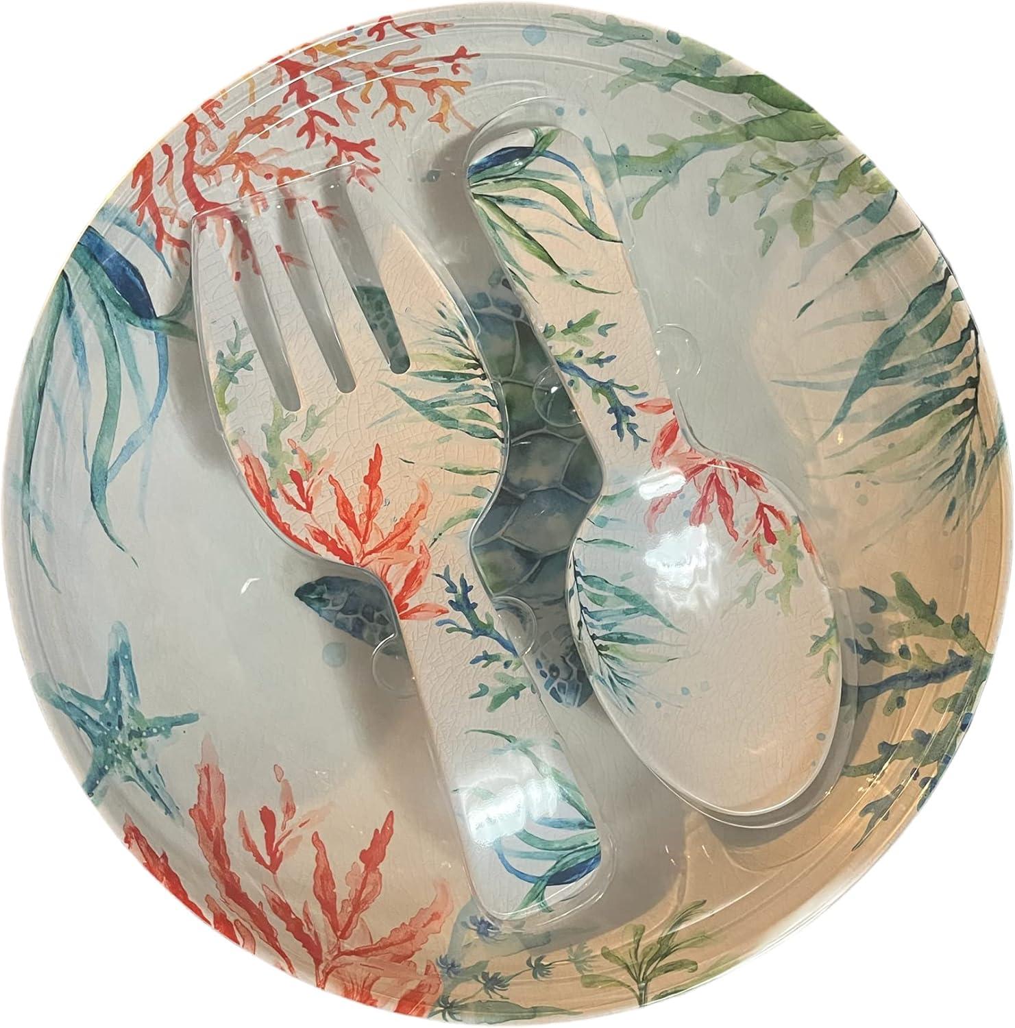 Pandex Sealife 3 Piece Melamine Serving Set