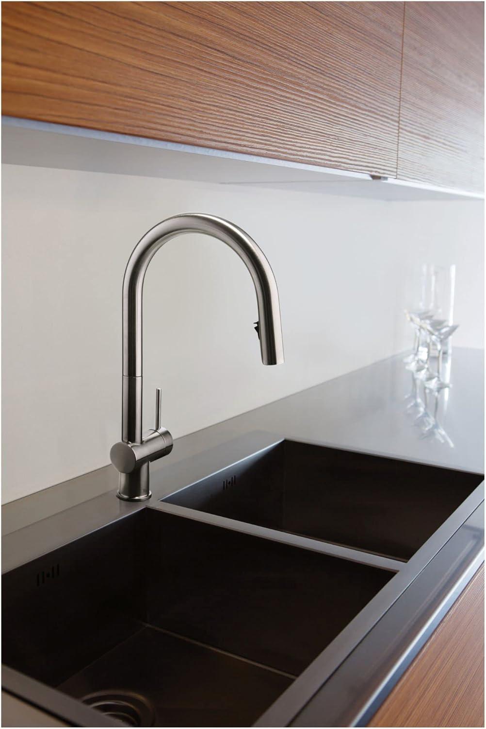 Azure™ Pull Down Single Handle Kitchen Faucet with Accessories