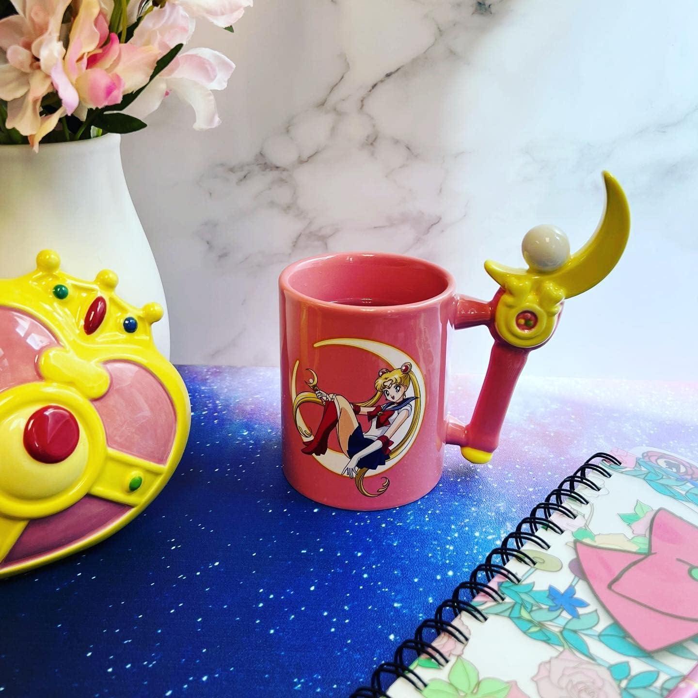 Just Funky Sailor Moon 13 Ounce Sculpted Wand Handle Ceramic Mug