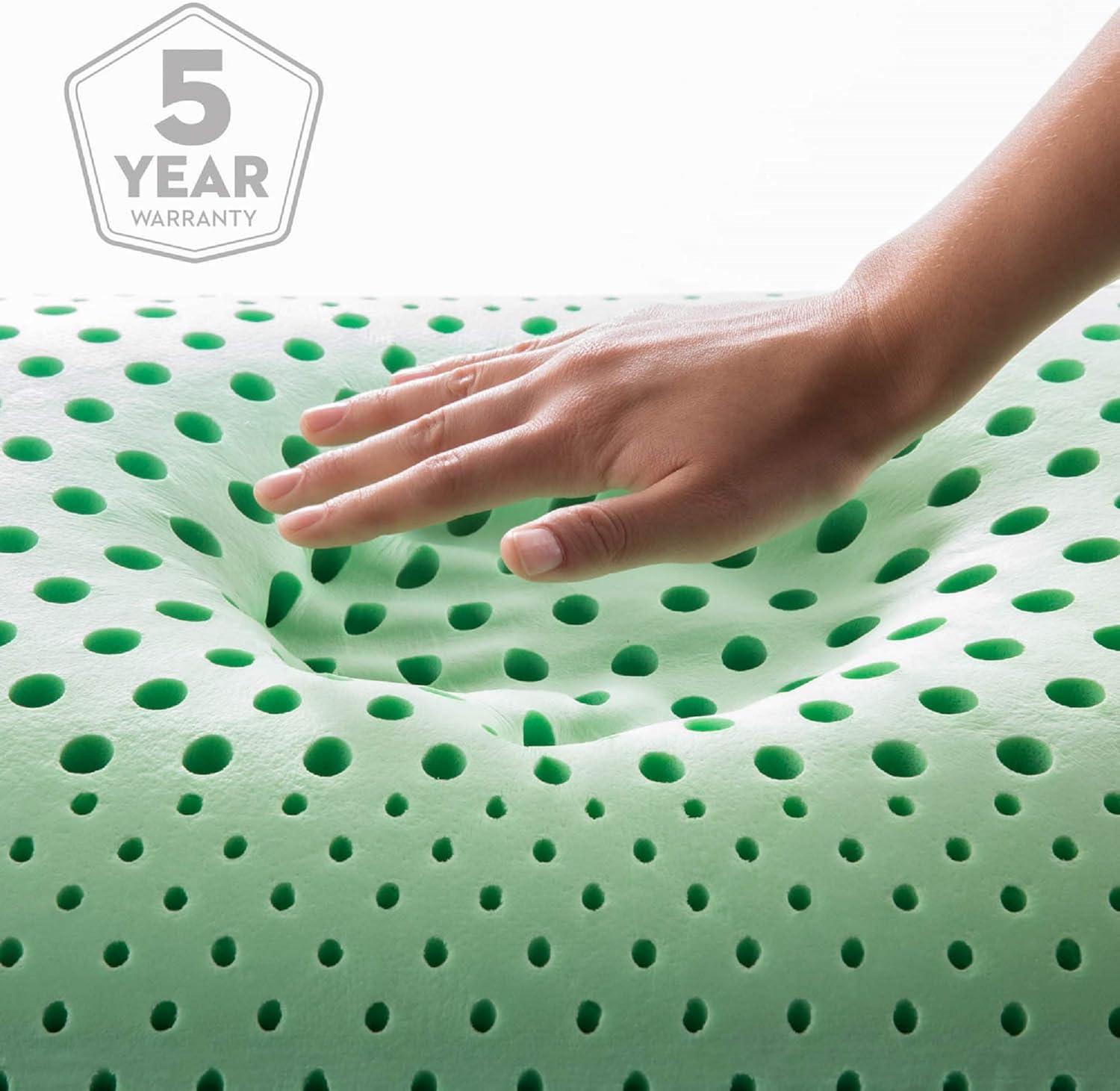 King Size Green and White ActiveDough Peppermint Pillow