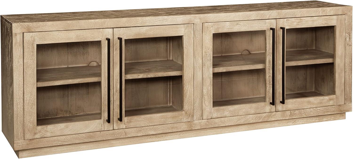 Belenburg Solid Wood 4 - Door Accent Cabinet