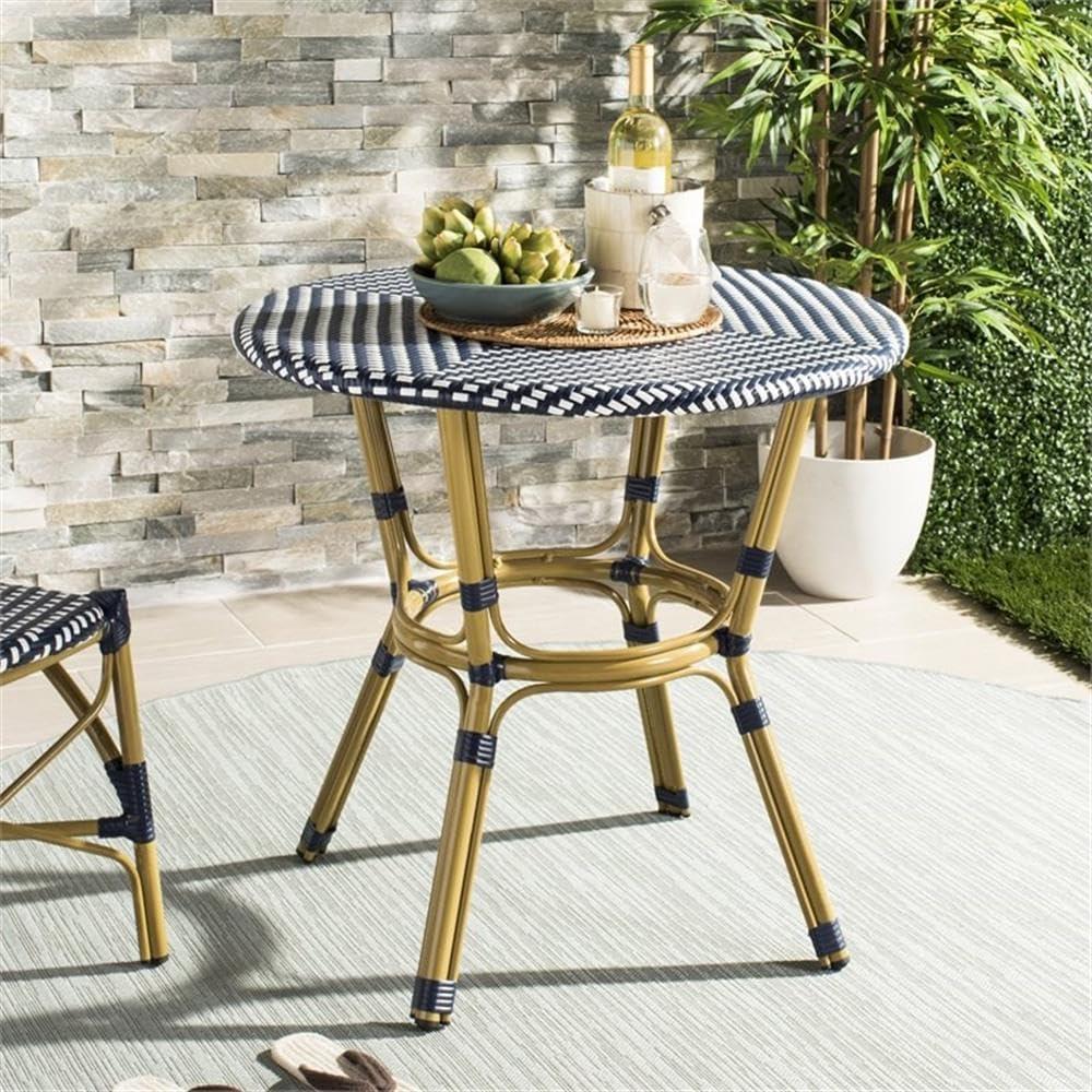 Wilburg Round Wicker/Rattan Outdoor Bistro Table
