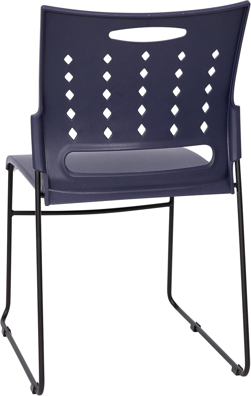 Heidi 881 lb. Capacity Sled Base Stack Chair with Air-Vent Back