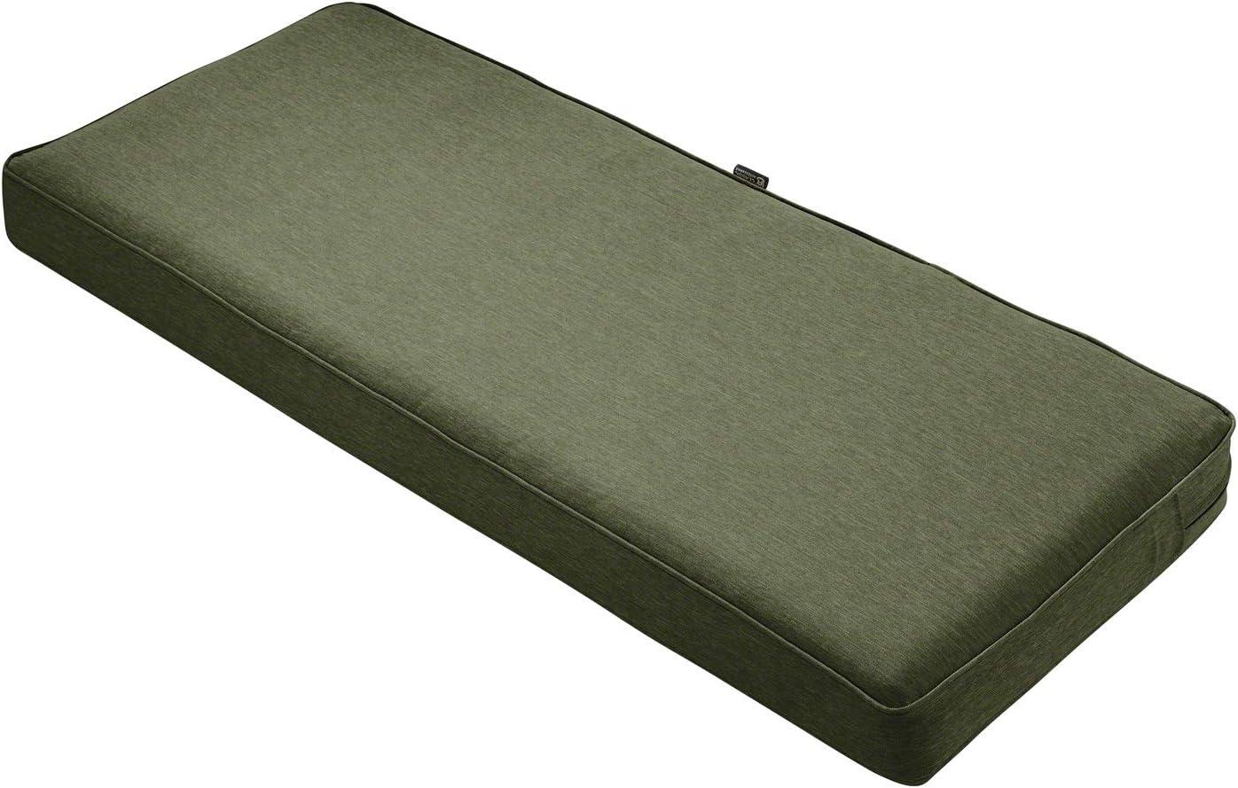 Montlake Water-Resistant Green Patio Bench Cushion