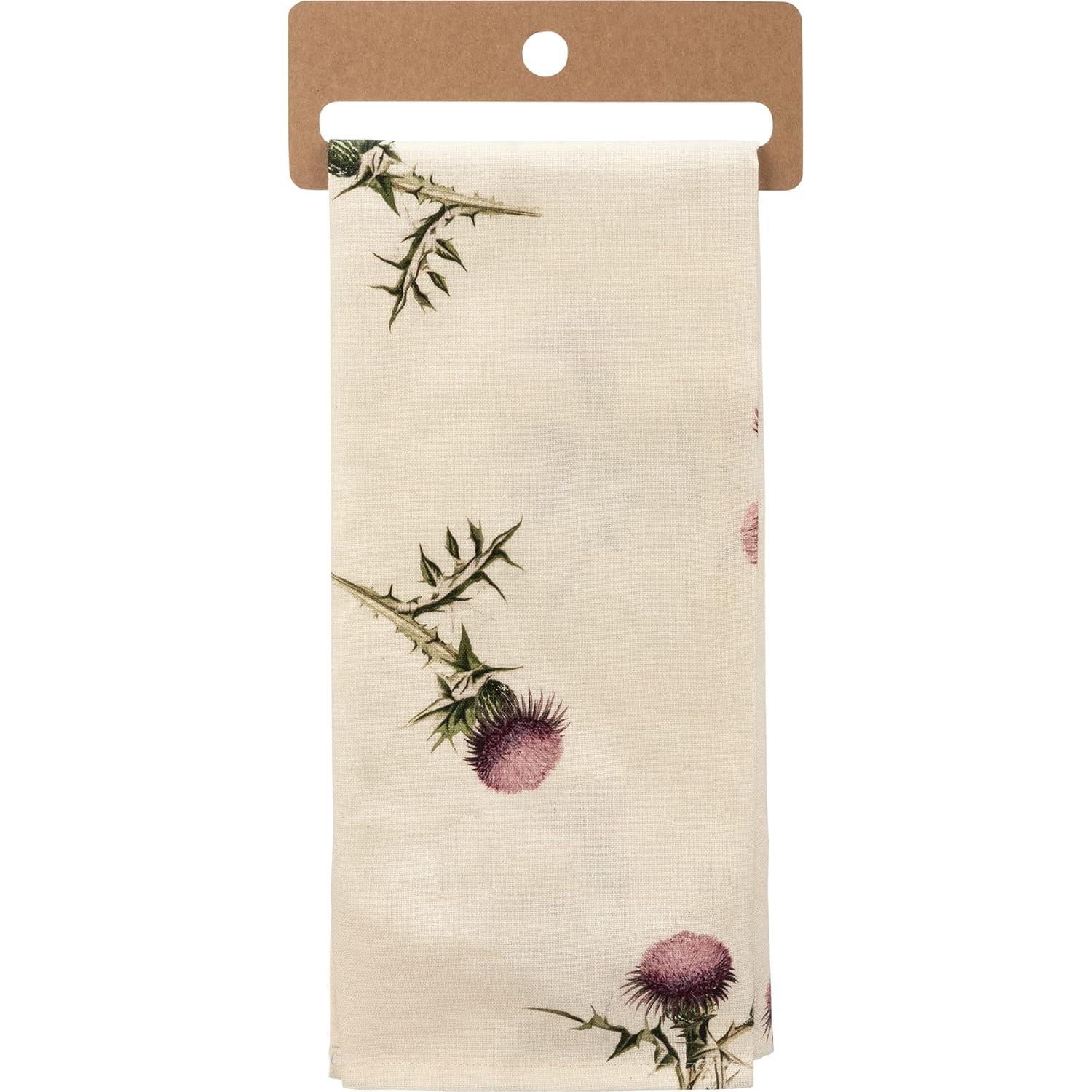 Primitives by Kathy 112011 Kitchen Towel Thistle Be A Beautiful Day, 28-inch, Cotton Linen