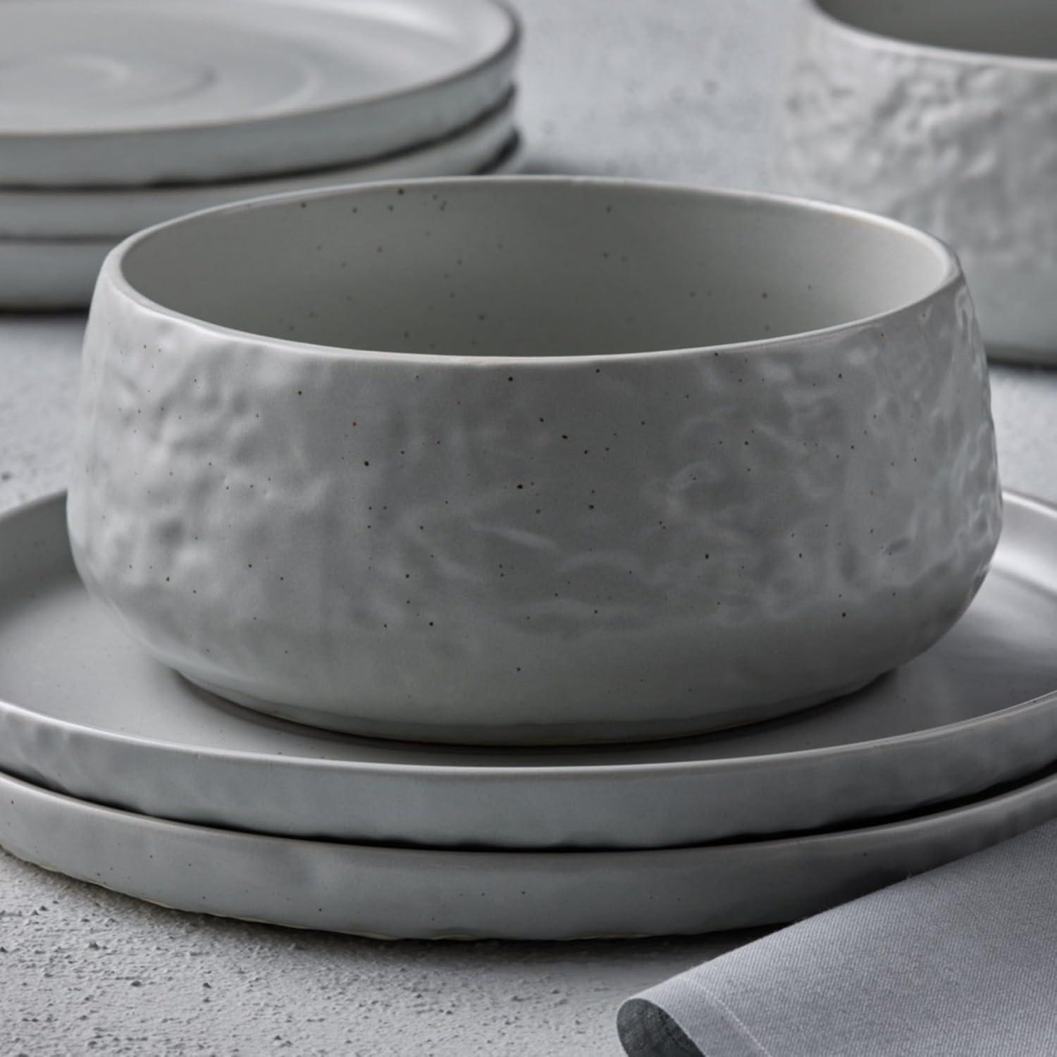 Shosai Stone by Mercer Project Shosai 16-Piece Dinnerware Set Stoneware