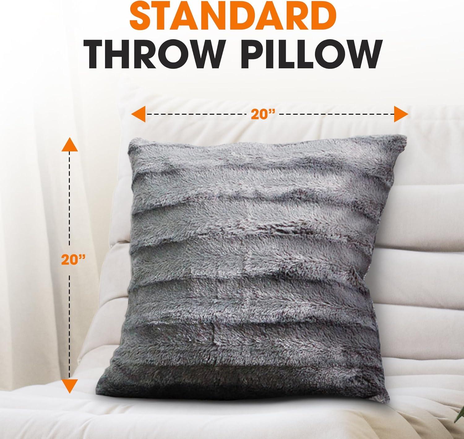 Faux Fur Throw Pillow