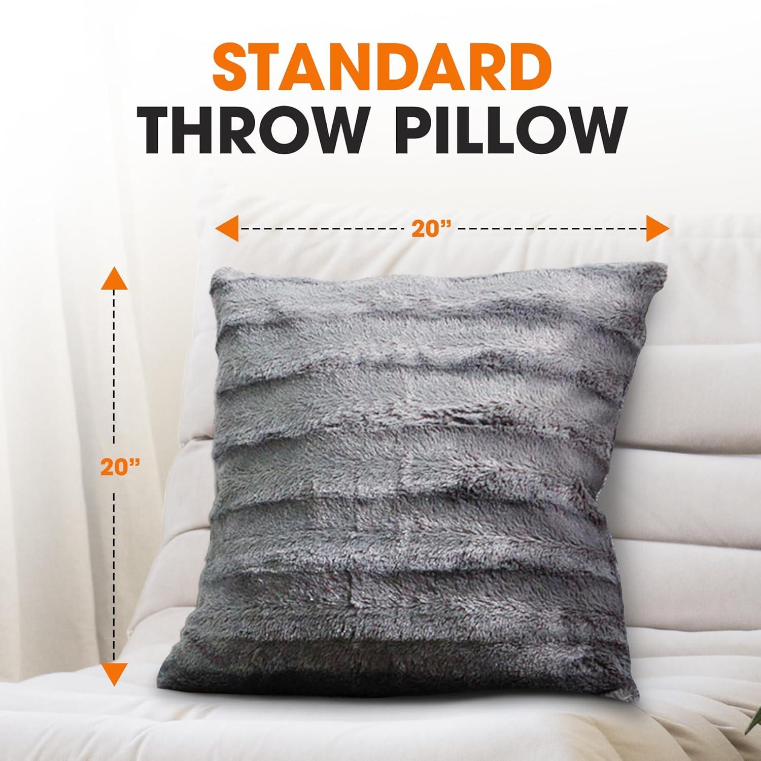 Cheer Collection FRBIN Square Pillow Cover & Insert (Set of 2)