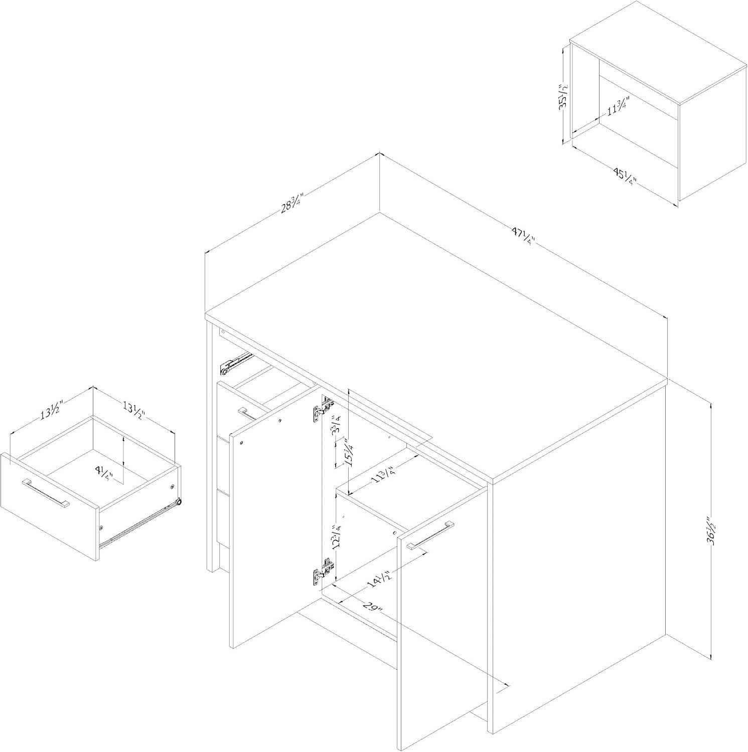 Myro 47.25'' Wide Kitchen Island