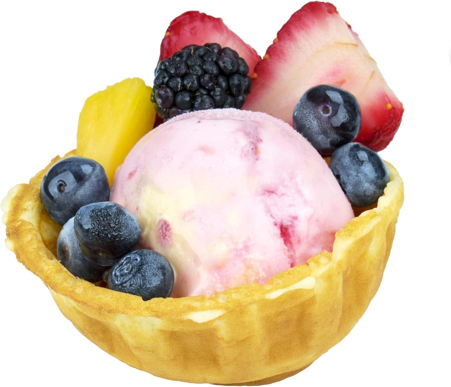 Brentwood 5 Inch Electric Waffle Bowl Maker in Blue