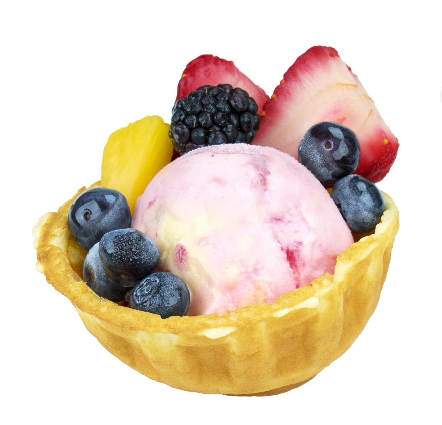 Brentwood 5 Inch Electric Waffle Bowl Maker in Blue