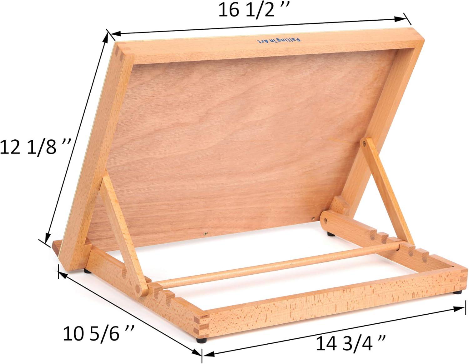 Adjustable Beech Wood Drafting Table Easel, 16.5 x 12.1 Inches