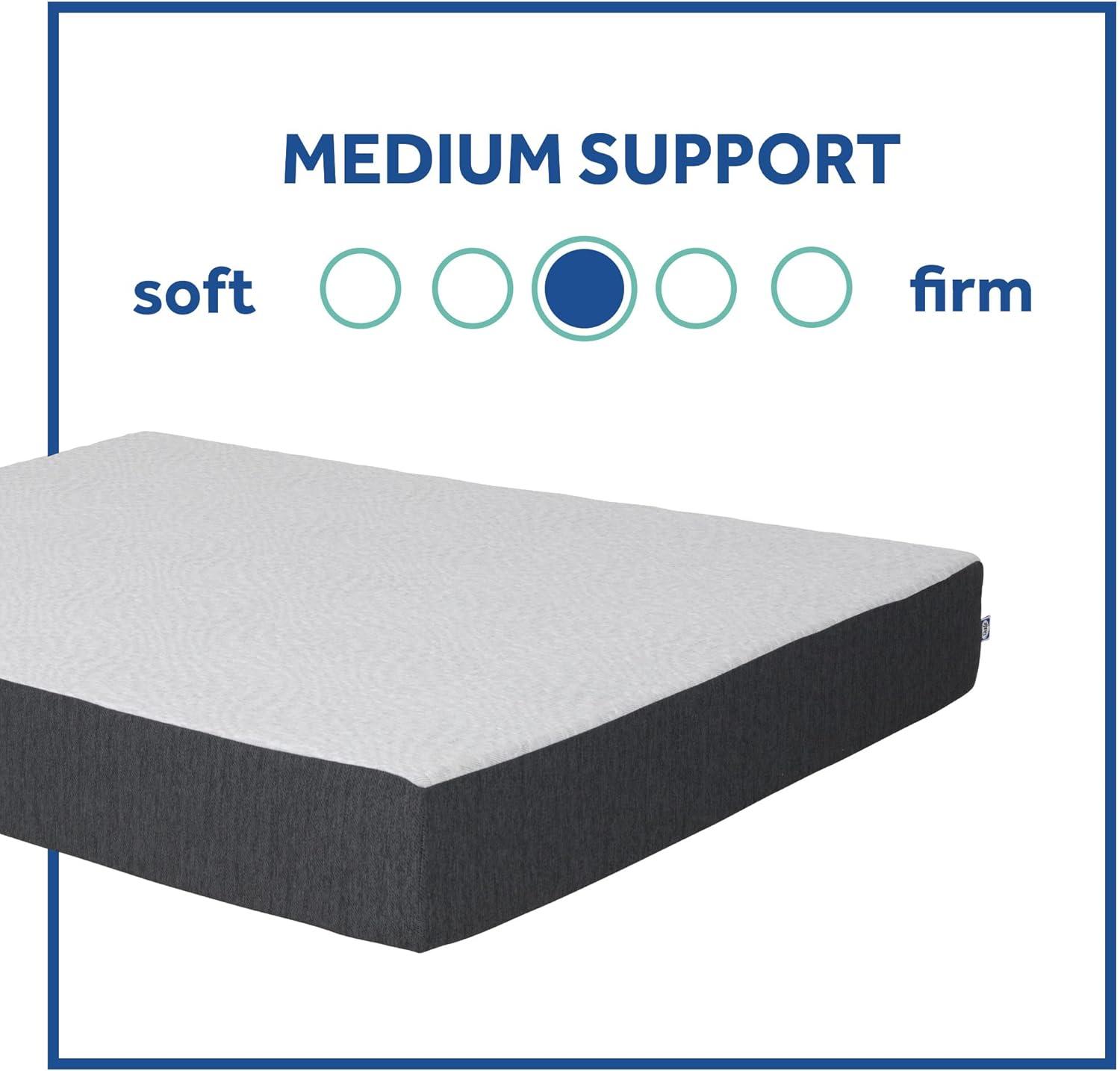 Sealy Essentials 10" Gel Memory Foam Mattress-in-a-Box, Full, Adult