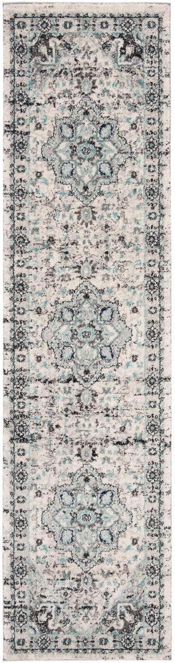 Madison 900 MAD924 Machine Made Indoor Area Rug - Light Grey/Blue - 5'3"x7'6" - Safavieh